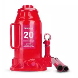 Телескопический гидравл. домкрат carfort 20т, подъём 250-490мм 63629