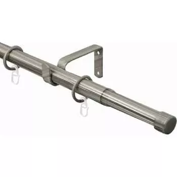 Телескопический металлический однорядный карниз для штор Arttex