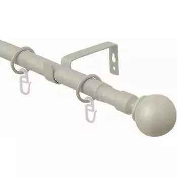 Телескопический металлический однорядный карниз для штор Arttex