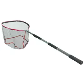 Телескопический складной прорезиненный подсачек Lucky John