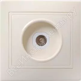 Одноместная телевизионная розетка IEK КВАРТА EAK10-K33-DM