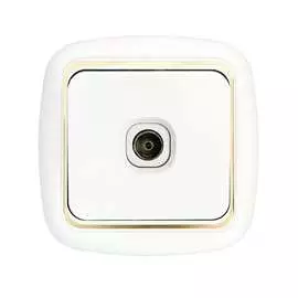 Телевизионная розетка BYLECTRICA ГАРМОНИЯ ЛЮКС ТР-006 з