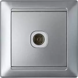 Телевизионная розетка BYLECTRICA СТИЛЬ ТР-042 серебро