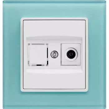 Телевизионная розетка Vesta Electric Exclusive Blue FRZ00040005SIN