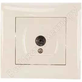 Телевизионная розетка volsten v01-12-t11-s magenta crema, 9047