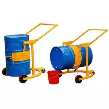 Тележка кантователь-бочкокат для захвата, перевозки и кантования 200-литровых металлических бочек EURO-LIFT HD80A 0000091