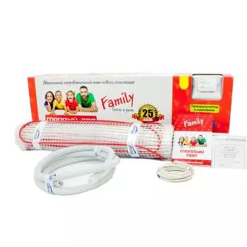 Теплый пол Обогрев Люкс 300 Вт 2,0 м/кв с терморегулятором UT-00003190