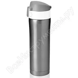 Термокружка asobu diva cup 0.45 л, серая v600 smoke-white