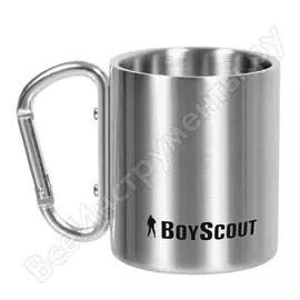 Термокружка boyscout 200 мл, ручка-карабин, нержавеющая сталь 61086