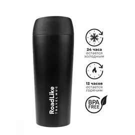 Термокружка roadlike 450мл, черный ht-38-bk
