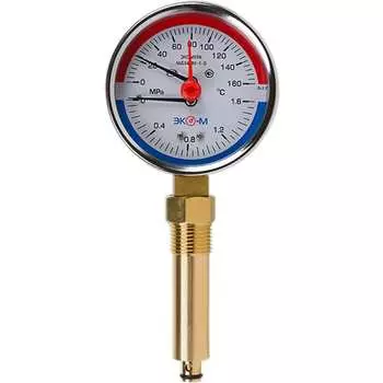 Термоманометр ЭКО-М Экомера МД04-80-G-1,6МПа-160-L-60-РИ