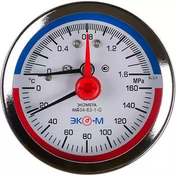 Термоманометр ЭКО-М Экомера МД04-80-G-1,6МПа-160-ОИ