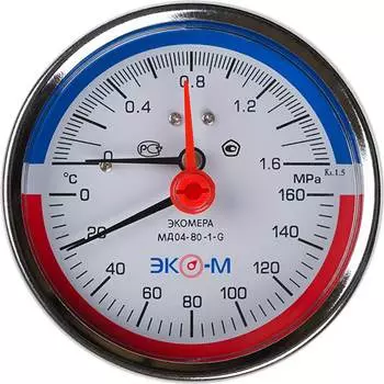 Термоманометр ЭКО-М Экомера МД04-80-G-1,6МПа-160-L-40-ОИ