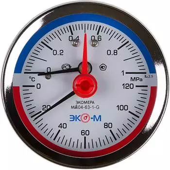 Термоманометр ЭКО-М Экомера МД04-80-G-1МПа-120-ОИ