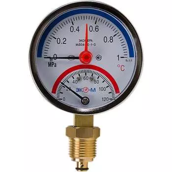Термоманометр ЭКО-М Экомера МД04-80-G-1МПа-120-РИ