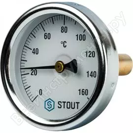 Термометр биметаллический с погружной гильзой stout rg008q0c17ph5e