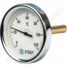 Термометр биметаллический с погружной гильзой stout rg008q0c17i5kp