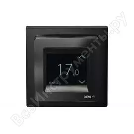 Терморегулятор devireg™ touch с комбинацией датчиков, черный, 16а devi 140f1069