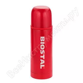 Термос biostal fler 0,75 литра, красный nb-750c-r