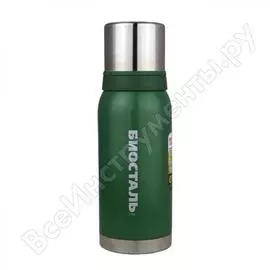 Термос biostal охота 2 чашки, зеленый, 1 л nbа-1000g