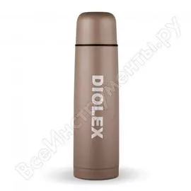 Термос с узким горлом diolex 0.5 л, какао dx-500-2-c