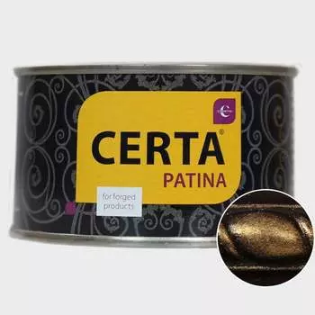 Термостойкая эмаль Certa CERTA-PATINA до 700 градусов, золото, 0.16 кг PATR0044
