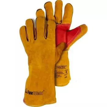 Термостойкие кожаные краги Foxweld Защитник КС-03 8499