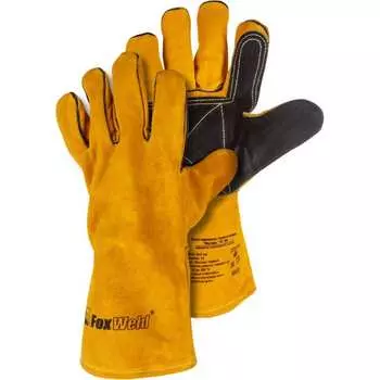 Термостойкие кожаные краги Foxweld Янтарь КС-04 8502