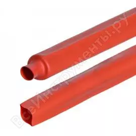 Термоусадочная трубка передовик нг 16/8 красная, 25м упак 36161