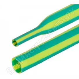 Термоусадочная трубка передовик тут 8/4 желто-зеленая 36044