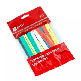 Термоусаживаемая трубка ekf тут 20/10 100мм 7 цветов по 3шт. tut-n-20