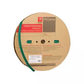Термоусаживаемая трубка EKF тут нг 40/20 зелёная рулон (50 м) proxima tut-40-j