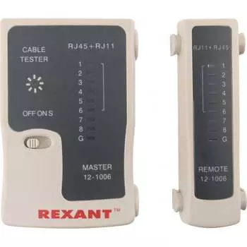 Тестер кабеля RJ-45+RJ-11 REXANT HT-C004 TL-468 12-1006