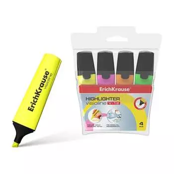 Текстмаркеры ErichKrause Visioline V-12 Neon 32504