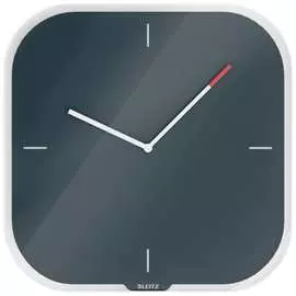 Тихие стеклянные настенные часы Leitz