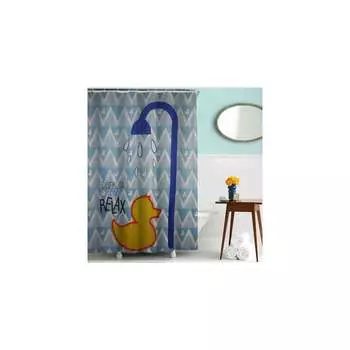 Тканевая шторка для ванной комнаты Melodia della vita MZ-47 Уточка 20817