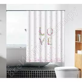 Тканевая шторка для ванной комнаты Melodia della vita Любовь и нежность MZ-91 20861