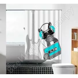 Тканевая шторка для ванной комнаты MELODIA