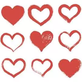 Тканевая шторка для ванны Melodia della vita Сердечки MZ-143 21030