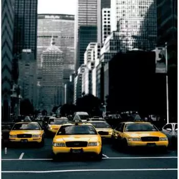 Тканевая шторка для ванны Melodia della vita Жёлтое такси MZ-123 21014