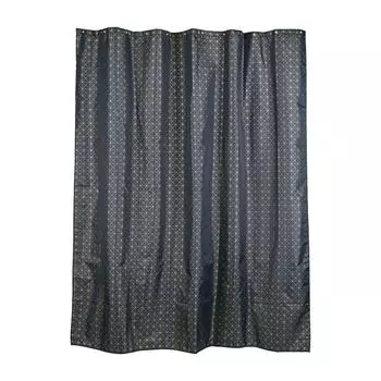 Тканевая занавеска для ванной комнаты Wess Grid Grey T692-2