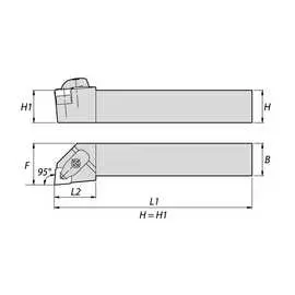 Токарная державка NORGAU DCLNR3232P12 020015107