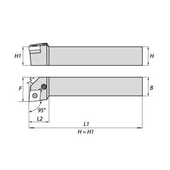 Токарная державка NORGAU PCLNR3232P12 020014114