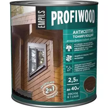 Тонирующий атмосферостойкий алкидный антисептик Profiwood 63862