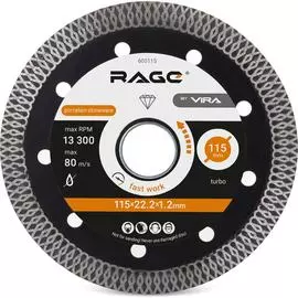 Тонкий алмазный диск по керамограниту RAGE RAGE 605115