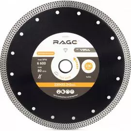 Тонкий диск алмазный по керамограниту RAGE RAGE 605230