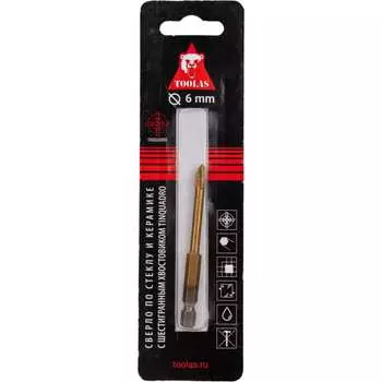 ТOOLAS сверло по стеклу TOOLAS