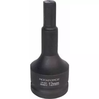 Торцевая ударная удлиненная шестигранная головка-бита Rockforce RF-2649012(47902)