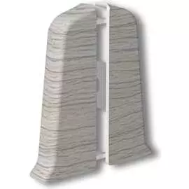 Торцевые заглушки для плинтуса DECONIKA Д-П85-Тп-Ф1 253 ЯСН СЕР