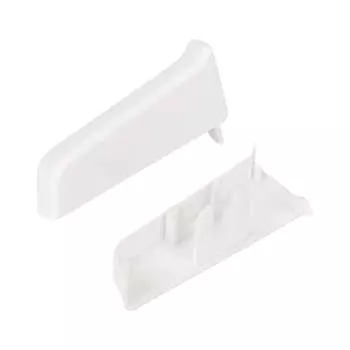 Торцевые заглушки для плинтуса DECONIKA Д-П55-Тп-Ф1 001 БЕЛ